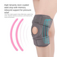 Grayish pink Adjustable Open Patella Knee Brace with Spring Support and Compression Straps for Basketball Squats and Running Joint Protection for Local Athletes