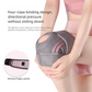 Grayish pink Adjustable Open Patella Knee Brace with Spring Support and Compression Straps for Basketball Squats and Running Joint Protection for Local Athletes
