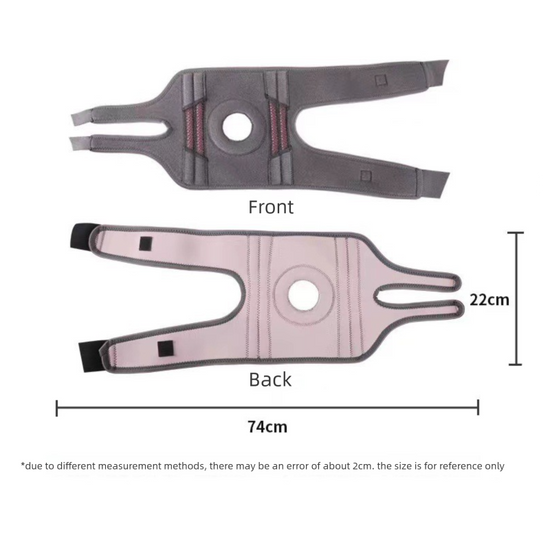 Grayish purple Adjustable Open Patella Knee Brace with Spring Support and Compression Straps for Basketball Squats and Running Joint Protection for Local Athletes