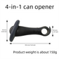Black Multifunctional Manual Can Opener with Safe Smooth Edge Cutting Effort-Saving Design for Home Kitchen Easy Opening Solution for Local Households