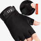 Black Tactical Half Finger Gloves with Hard Knuckle Protection - Non-Slip Breathable Combat Gloves for Men and Women, Heavy Duty Fingerless Design for Outdoor Training, Hiking, Cycling and Shooting