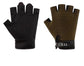 Green Tactical Half Finger Gloves with Hard Knuckle Protection - Non-Slip Breathable Combat Gloves for Men and Women, Heavy Duty Fingerless Design for Outdoor Training, Hiking, Cycling and Shooting
