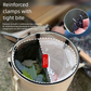Black Foldable Camping Trash Can with Lid - Large Capacity Heavy Duty Pop Up Rubbish Bin - Portable Storage Bag for Caravan, Picnic, Gardening and Outdoor Adventures - Space Saving Design(Size: S)