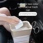 Beige Foldable Car Trash Can and Multi-Functional Storage Bin - Includes 5 Rolls of Bags - Leak-Proof Waterproof Design for Road Trips, Camping and Daily Commuting - Space Saving Portable Organiser(medium)