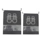 50-Pack Shoe Storage Bags - 25 Medium and 25 Large - Non-Woven Dust-Proof Travel Organiser with Transparent Window, Drawstring Closure for Business Trips, Home Wardrobe and Daily Storage