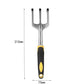 3-Piece Red Gardening Tool Set - Heavy Duty Aluminum Alloy with Bonus Claw Gardening Gloves - Rust Resistant Hand Trowel, Cultivator and Transplanter for Planting, Digging and Weeding