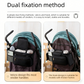 Leopard pattern Universal Stroller Organizer Bag - Durable Water-Resistant Fabric - Dual Insulated Cup Holders, Large Capacity Storage Caddy for Diapers and Essentials, Fits Most Prams, Travel Friendly Solution