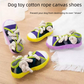 Purple Squeaky Canvas Shoe Dog Toy - Durable Realistic Sneaker Design for Chewing and Teething, Interactive Boredom Buster with Built-in Squeaker, Daily Play and Training Solution for Pets