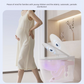 White Automatic UV Toilet Disinfection Light - Rechargeable Smart Sensor Steriliser for Home Bathroom, IPX4 Waterproof, Long Battery Life, Easy Adhesive Installation, Odour Elimination