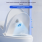 White Automatic UV Toilet Disinfection Light - Rechargeable Smart Sensor Steriliser for Home Bathroom, IPX4 Waterproof, Long Battery Life, Easy Adhesive Installation, Odour Elimination