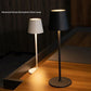LED High-Foot Table Lamp with Touch Control - Rechargeable Dimmable Bedside Night Light for Bedroom & Living Room - Perfect Gift for Women(Black with a rounded base)