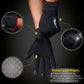 Black Windproof Thermal Sports Gloves with Touchscreen Fingertips & Anti-Slip Palm Grip for Running & Cycling (SD-01 Buckle / M Size)