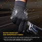 Black Windproof Thermal Sports Gloves with Touchscreen Fingertips & Anti-Slip Palm Grip for Running & Cycling (SD-01 Wrist-Tighten / XL Size)