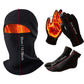 3-in-1 Grey Winter Windproof and Thermal Sport Gear - Fleece Balaclava Hood, Touchscreen Gloves & Insulated Socks