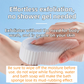 3PCS Blue Nordic Style 3D Fish Scale Exfoliating Sponge - High Elasticity Body Scrubber for Painless Deep Clean