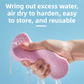 3PCS Pink Nordic Style 3D Fish Scale Exfoliating Sponge - High Elasticity Body Scrubber for Painless Deep Clean