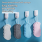 3PCS White Nordic Style 3D Fish Scale Exfoliating Sponge - High Elasticity Body Scrubber for Painless Deep Clean