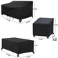 4PCS Large Outdoor Dustproof Furniture Cover Set with Zippered Bag (L Size) - Waterproof and UV-Resistant Garden Sofa, Desk & Chair Protectors