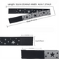 Adjustable Elastic Headband & Wig Grip Band - Comfortable and Seamless Edge Fixer for Wigs and Frontals (Black Silver Stars + Black Pink Butterfly)