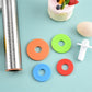 Adjustable Stainless Steel Rolling Pin + 40 x 60 CM Red Non-Stick Silicone Pastry Mat with 4 Precise Thickness Rings & Clear Measurement Markings