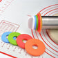 Adjustable Stainless Steel Rolling Pin + 40 x 60 CM Red Non-Stick Silicone Pastry Mat with 4 Precise Thickness Rings & Clear Measurement Markings