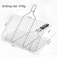 180° Foldable Stainless Steel BBQ Grilling Net Basket with Storage Bag & Secure Lock - Fish, Chicken Wings & Vegetable Barbecue Mesh Clip