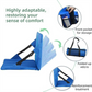 Black Foldable Stadium Seat Cushion with Backrest & Storage Pockets - Portable Roll-Up Outdoor Waterproof Oxford Cloth Bleacher Chair
