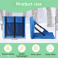 Black Foldable Stadium Seat Cushion with Backrest & Storage Pockets - Portable Roll-Up Outdoor Waterproof Oxford Cloth Bleacher Chair
