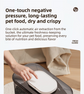 10L Smart Vacuum Pet Food Storage Container - Moisture & Insect Proof, Constant Pressure Paws-Keep-Fresh(Transparent White)