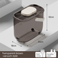 10L Smart Vacuum Pet Food Storage Container - Moisture & Insect Proof, Constant Pressure Paws-Keep-Fresh(Transparent Brown)