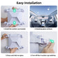 Universal Car Quad-Suction Cup Mount for Starlink Mini - Weather-Resistant Secure Vehicle Stabilizer for Sunroof & Window Glass