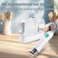 7-in-1 White Multifunctional Pet Grooming Vacuum Kit - Dog Cat Home Barber Shop & Low Noise Shedding Groomer with 1L Large Dust Cup