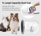 7-in-1 White Multifunctional Pet Grooming Vacuum Kit - Dog Cat Home Barber Shop & Low Noise Shedding Groomer with 1L Large Dust Cup