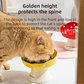 Red and Yellow Elevated 15° Tilted Ceramic Cat Bowl - Anti-Chin Acne Glaze Finish, Non-Slip Weighted Base & Neck Protection Pet Feeder