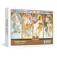 1000-Piece Large Jigsaw Puzzles with 70x50CM Display (Four Seasons Theme) - 6 LetterAlphabetical Zone Partitioning, Stress-Relief Educational Toy for Teens & Adults