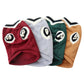 4-Pack XL Size Preppy Style V-Neck Knitted Cotton Pet Sweater - Hair-Resistant & Breathable, Classic Fleece-Lined Pullover for Cats and Dogs(Green + Red + Khaki + Grey)