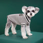 4-Pack XL Size Preppy Style V-Neck Knitted Cotton Pet Sweater - Hair-Resistant & Breathable, Classic Fleece-Lined Pullover for Cats and Dogs(Green + Red + Khaki + Grey)