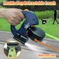 Black One-to-Two Retractable Dog Leash with One-Click Safety Lock & Night Light - 3M Tangle-Free 360° Rotation Walking Leash
