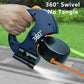 Black One-to-Two Retractable Dog Leash with One-Click Safety Lock & Night Light - 3M Tangle-Free 360° Rotation Walking Leash