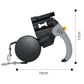 Black and Grey One-to-Two Retractable Dog Leash with One-Click Safety Lock & Night Light - 3M Tangle-Free 360° Rotation Walking Leash