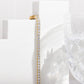 2-Pack 4.0mm Iced-Out Zirconia Tennis Bracelet with Secure Clasp (Silver and Gold) - Classic Luxury Rhinestone Tennis Chain for Men & Women (7 Inches)