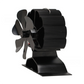 Mini Heat-Powered Fireplace Fan - Eco-Friendly and Self-Powered Silent Thermal Air Circulation Fan for Home Heating (No Electricity)