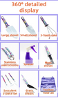 10-Piece Purple Professional Garden Tool Set with Carrying Case - Ergonomic Gardening Kit for Digging, Weeding & Pruning