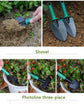 10-Piece Purple Professional Garden Tool Set with Carrying Case - Ergonomic Gardening Kit for Digging, Weeding & Pruning