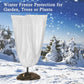 Winter Plant Cold Protection Covers with Zipper & Drawstring（2PCS 80x120 CM + 2PCS 120x180 CM） - Thickened Frost Thermal Blankets and UV Resistant Shrub Jackets