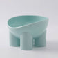 2-Pack Macaron Blue Elevated Pet Bowls with Anti-Tip 4-Leg Base - Ergonomic Tilted Neck Protection Cat Food & Water Bowls