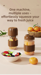 Portable Electric Coffee Bean Grinding Cup & Juicer with Safe Hidden Stainless Steel Blades - 420ML USB Rechargeable Travel Brewer