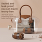 Portable Electric Coffee Bean Grinding Cup & Juicer with Safe Hidden Stainless Steel Blades - 420ML USB Rechargeable Travel Brewer
