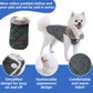 L Size Pink Winter Padded Cotton Dog Thermal Plaid Vest with Faux Fur Collar - Thick Fleece-Lined Warm Pet Jacket