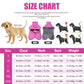XL Size Rose Red Winter Waterproof Dog Puffer Vest with Adjustable Neckline / Belt and Leash Access - Reflective Long-Pile Fleece Lined Warm Cloak